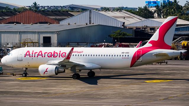A6-AOC:Airbus A320-200:Air Arabia